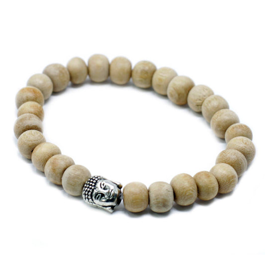 Fragrant Sandalwood Beads & Buddah Bangle